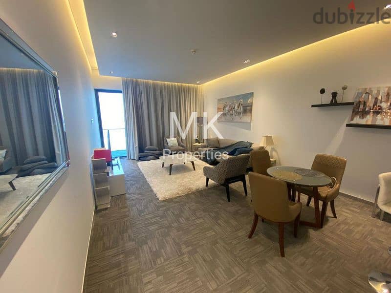 شقة /مفروشه/اطلاله خلیج مارینا1-Br furnish apartment view Marina Bay 3