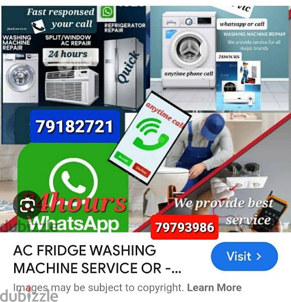 Maintenance Automatic washing machines and Refrigerator'ss 0