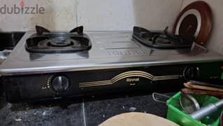 Gas cylinder and 2 burner gas stove