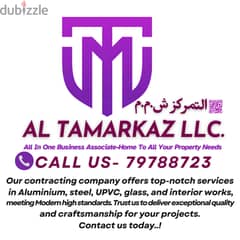 ⏭we do all types of Aluminium-Steel-glassworks as contracting company 0
