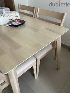 dining table set of 4 chairs and table 0