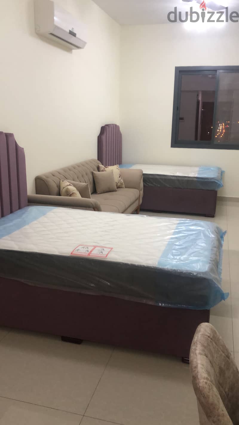 Bed with Mattress ( 2 single bed) 1