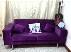 Purple 3 SEATER SOFA. Urgent Sale #Expat Used #Couch 0