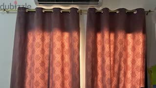Curtains with railing for sale 0