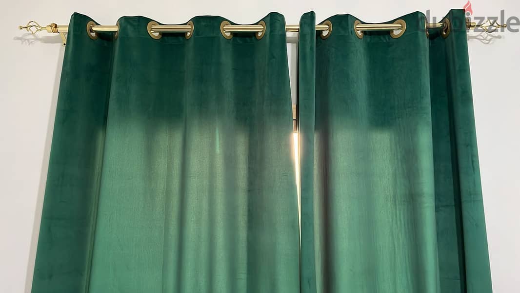 Curtains with railing for sale 2