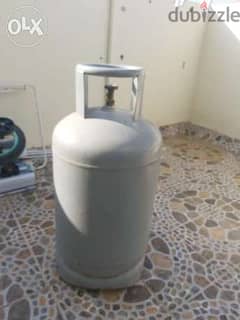 Gas Cylender with Gas and 2 Burner Gas Stove available for sale.