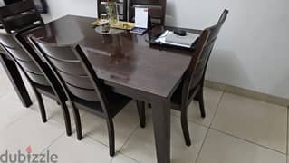 Dining table 6 seater Pan furniture sturdy