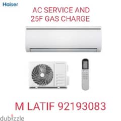 AC SERVICE 25f GAS CHARGE 0