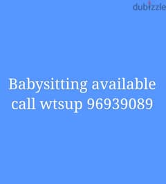 babysitting available
