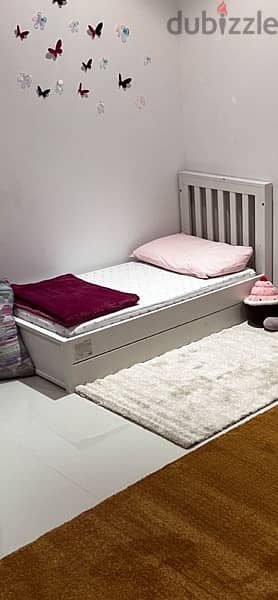 kids bed with mattress and drawers 1
