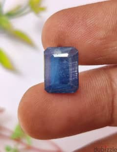 حجر ياقوت زفير أزرق مدغشقري طبيعي natural medagascar blue sapphire