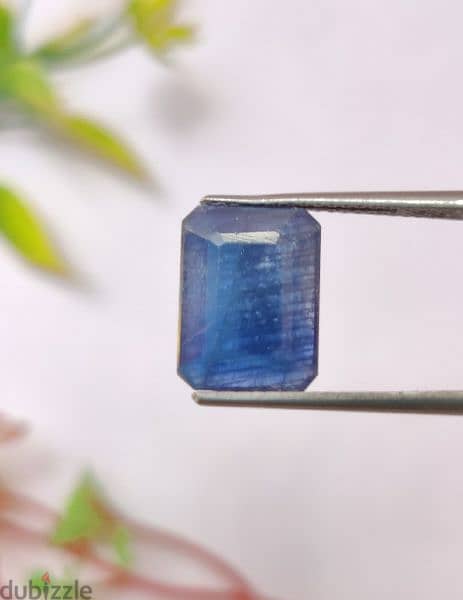 حجر ياقوت زفير أزرق مدغشقري طبيعي natural medagascar blue sapphire 1