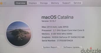 2012 iMac 21.5 inch 2.7 GHz Quad core Intel Core i5 with remote mouse, 0