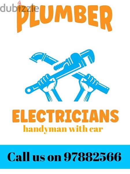 plumber electrician available for work call 97882566 0