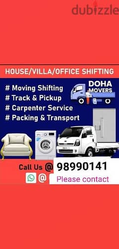n Muscat Mover tarspot loading unloading and carpenters sarves. .