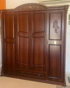 4 door bedroom cupboard in good shape for sale 0