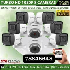 We do all type of CCTV Cameras 
HD Turbo Hikvision Cameras 
Bullet  6 0