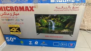 micromax led tv 50” 4k smart