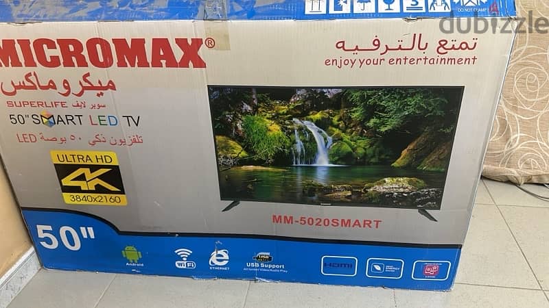 micromax led tv 50” 4k smart 0