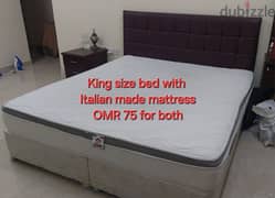 Danube King size bed with 'made in Italy' mattress