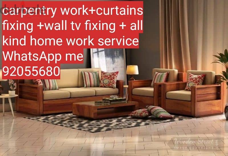 carpenter/furniture,IKEA fix repair/curtain,TV fix in wall/drilling 8