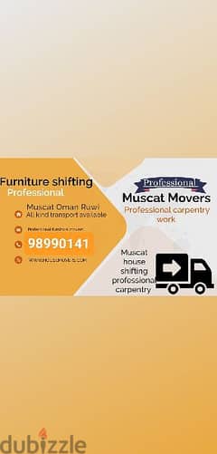 i Muscat Mover tarspot loading unloading and carpenters sarves. .