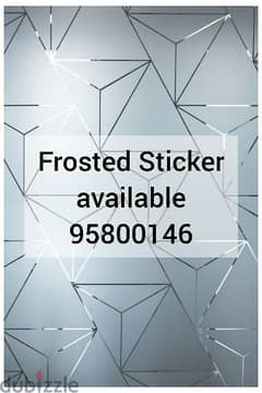 Frosted Sticker work,Logo Designing on frosted Sticker,Privacy Sticker 0