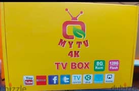 New model 4k android TV box with 1year subscription