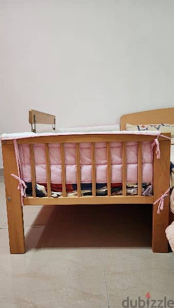 Cot for Baby and Toddlers with Mattress 2