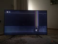 تلفزيون سوني 65 بوصة الشاشة مكسورة يصلح كقطع غيار 0
