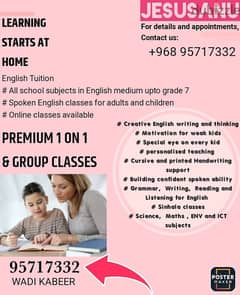 TEACHING ALL ENGLISH SUBJECTS  UPTO GRADE 12 0