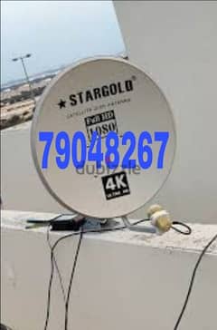 Satellite dish fixing receiver fixing Airtel ArabSet Nileset