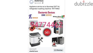 AC fridge automatic washing machine dishwasher Rapring and services 0