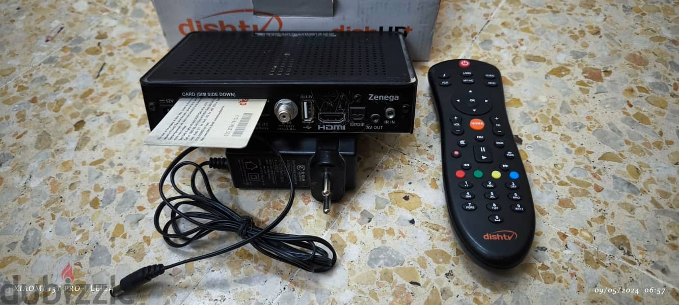 "DISH TV" HD Set up box with all accessories & recharge Card at RO 14 1