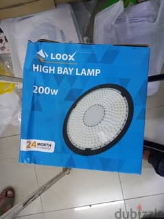 high bay lamp 200w used for only 1 week new condition