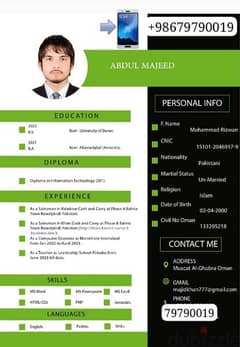 I have  5 years experience in sales man 79790019 0