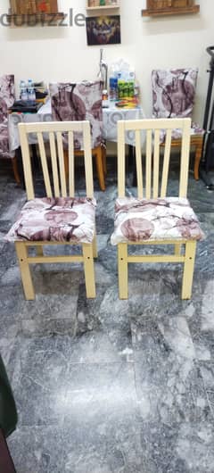 Wooden 2 Chairs