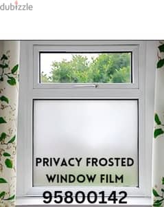 Frosted Vinyl Sticker available, Window Blind stickers, UV protection 0