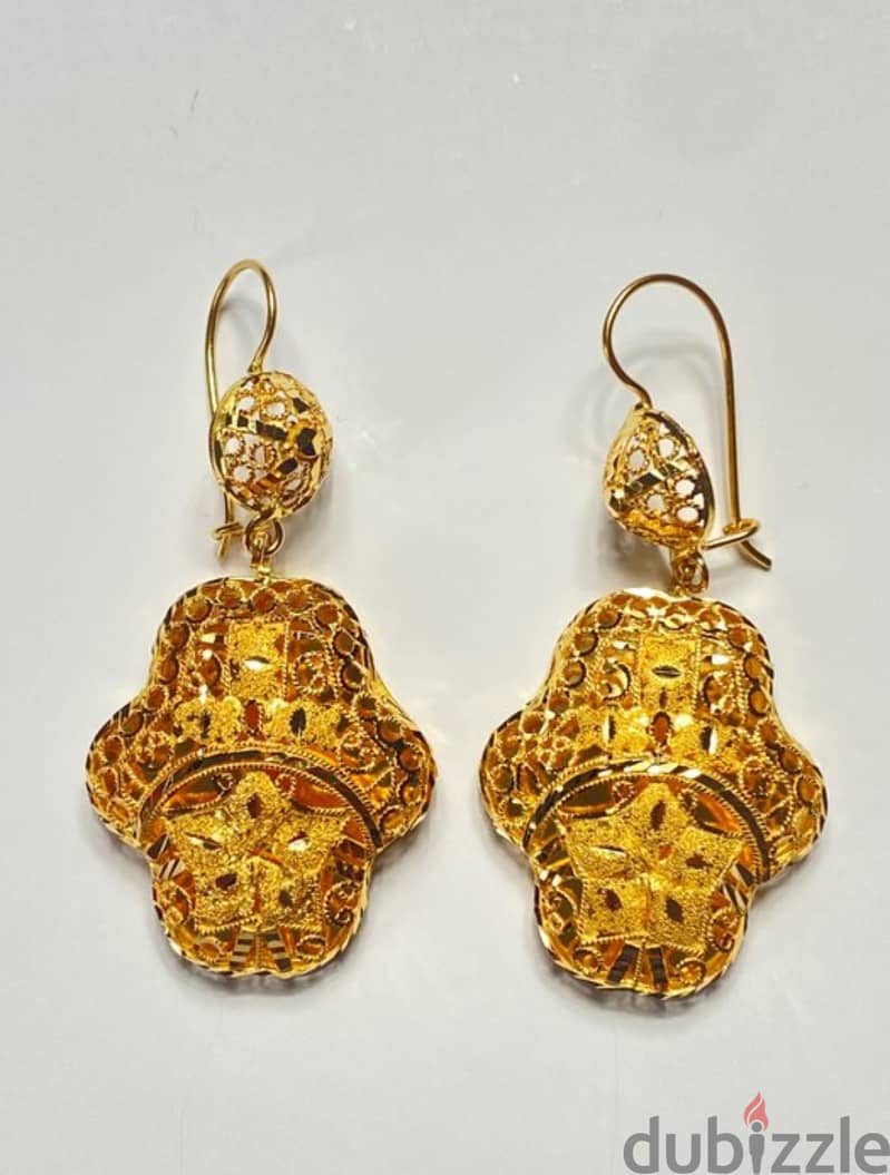 12.5 gram 21kt Gold Earrings 4