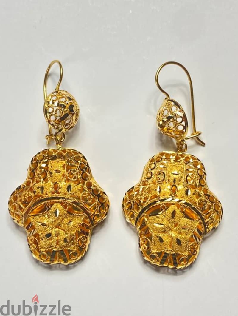 12.5 gram 21kt Gold Earrings 11