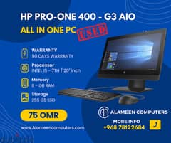 HP PRO - ONE 400- G3 AIO (USED)