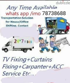 House shift services, furniture fix and curtains fix and carpentry s
