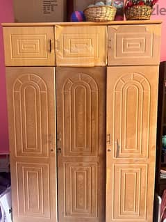3 door cupboard, Single coat mattress ,Cofee  Table,wooden stand