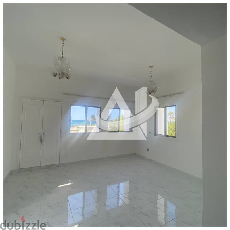 ADV920** beachfront Beachfront 6BHK  Villa For Rent in Shatti qurum 3
