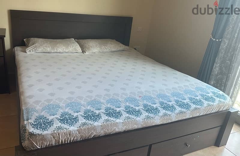 180/200 bed with mattress/ homecentre/ 1