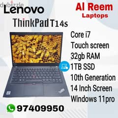 TOUCH SCREEN CORE I7 32GB RAM 1TB SSD 10th GENERATION TOUCH SCREEN