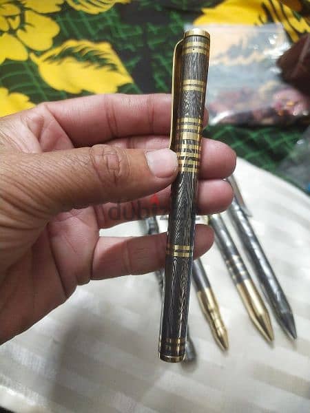Handmade Damascus Steel Pen Ballpoint 1