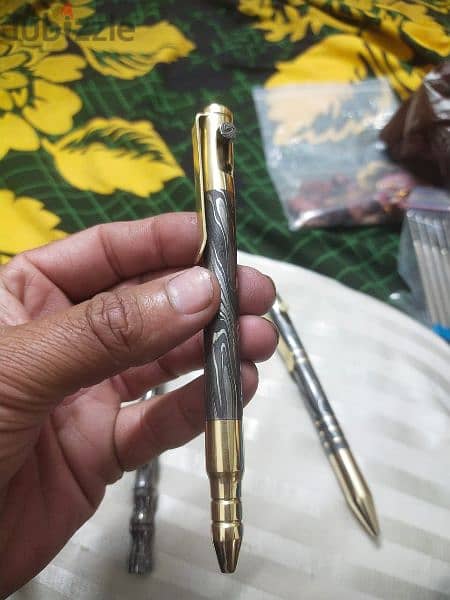 Handmade Damascus Steel Pen Ballpoint 2