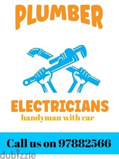 plumber electrician available with car