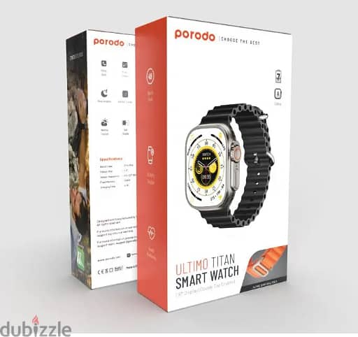 Porodo Smart Watch Ultra Titanium 1.86 Inches Wide Screen 1